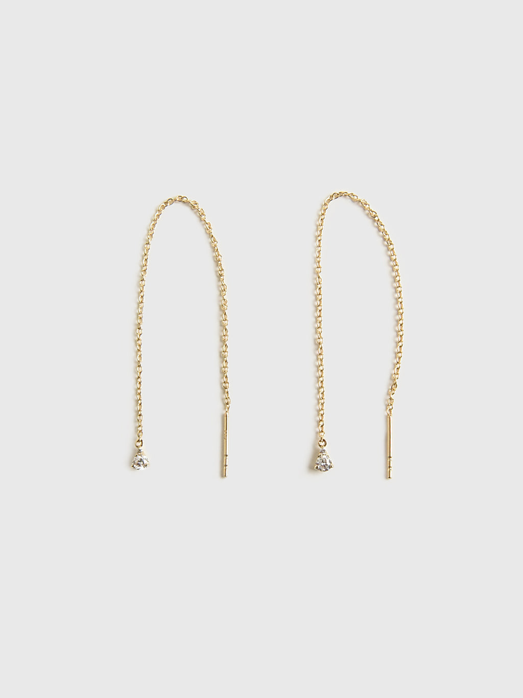 Stone And Strand Perfect Pear Diamond Threader Earrings - Saint Bernard