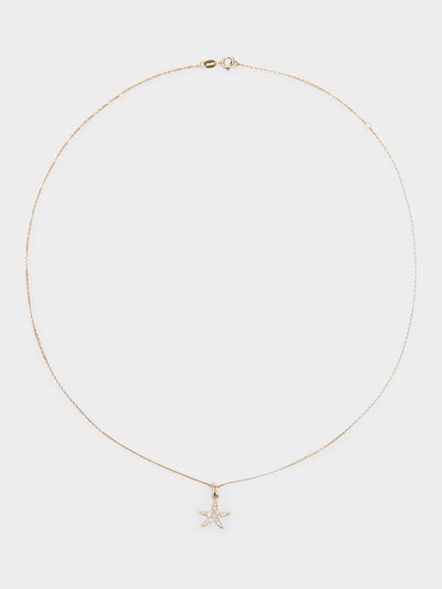 Stone And Strand Lucky Diamond Starfish Necklace - Saint Bernard