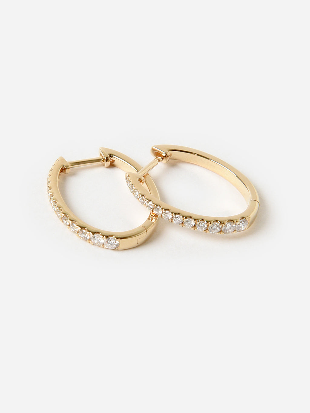 Francie B. Diamond Hoop Earrings - Saint Bernard