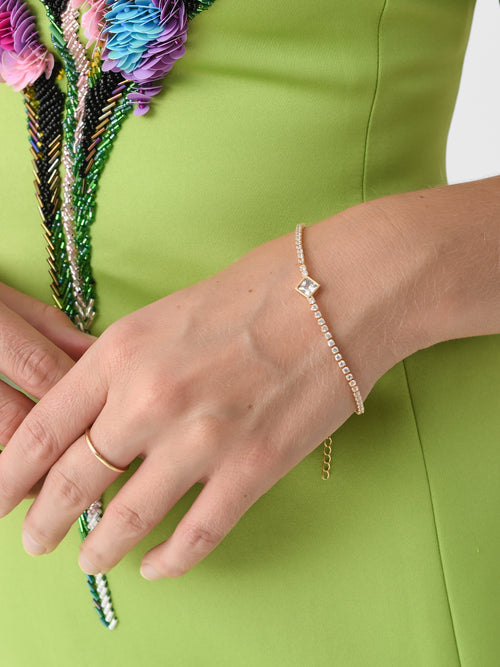Alexa Leigh Diamond Shaped Tennis Bracelet