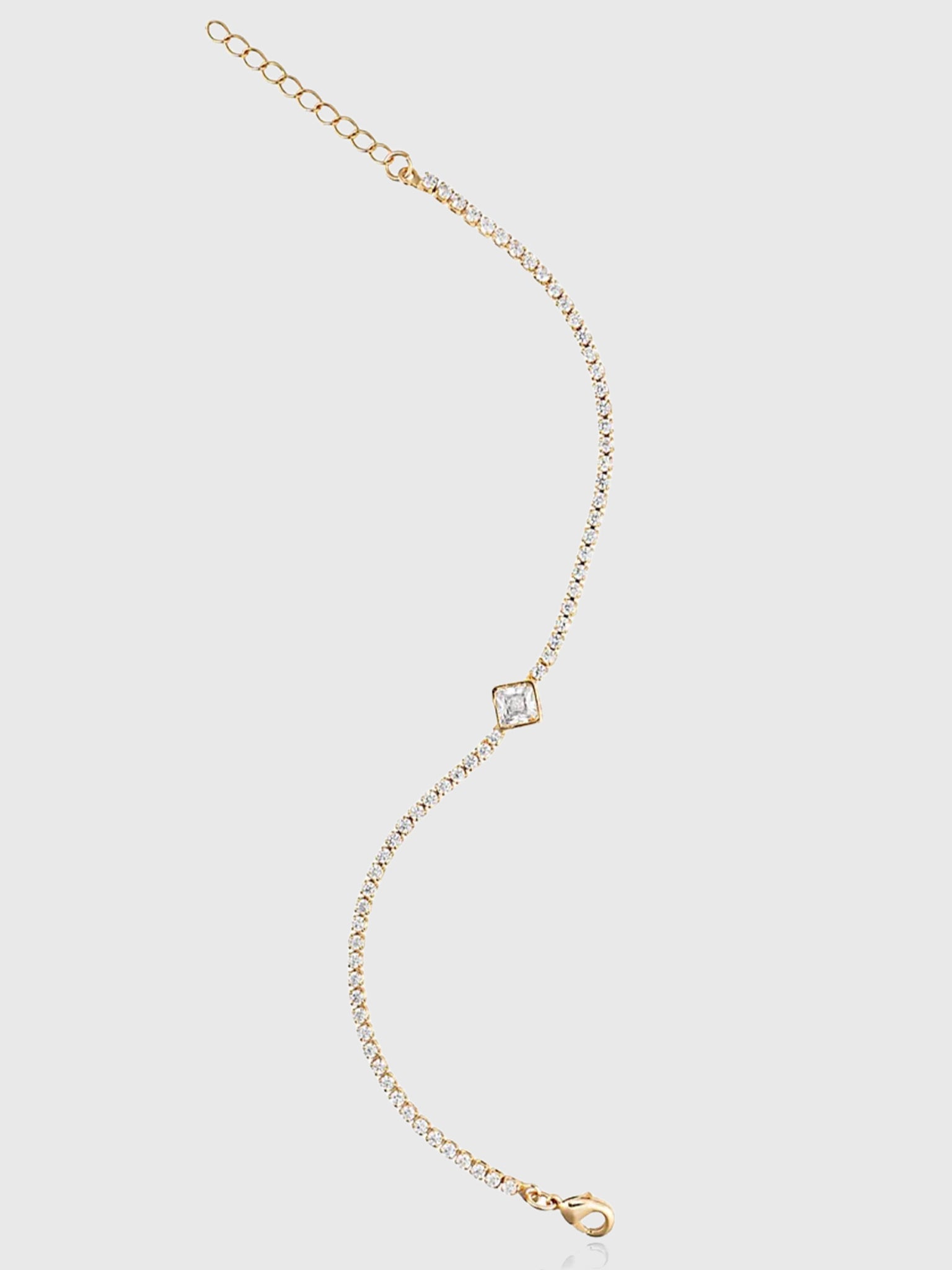 Alexa Leigh Diamond Shaped Tennis Bracelet - Saint Bernard