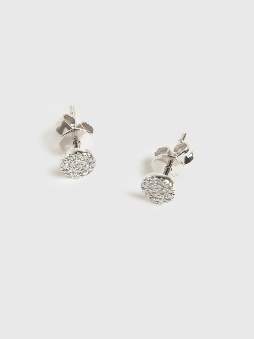 Francie B. Diamond Circle Stud Earrings - Saint Bernard