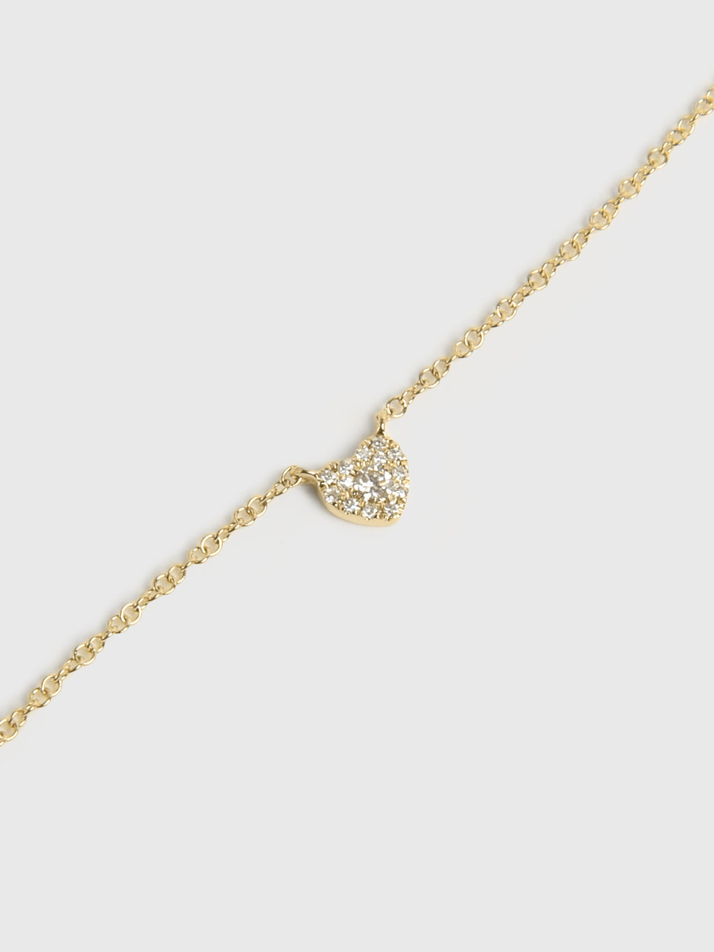 DIAMOND HEART NECKLACExGOLD-alt1