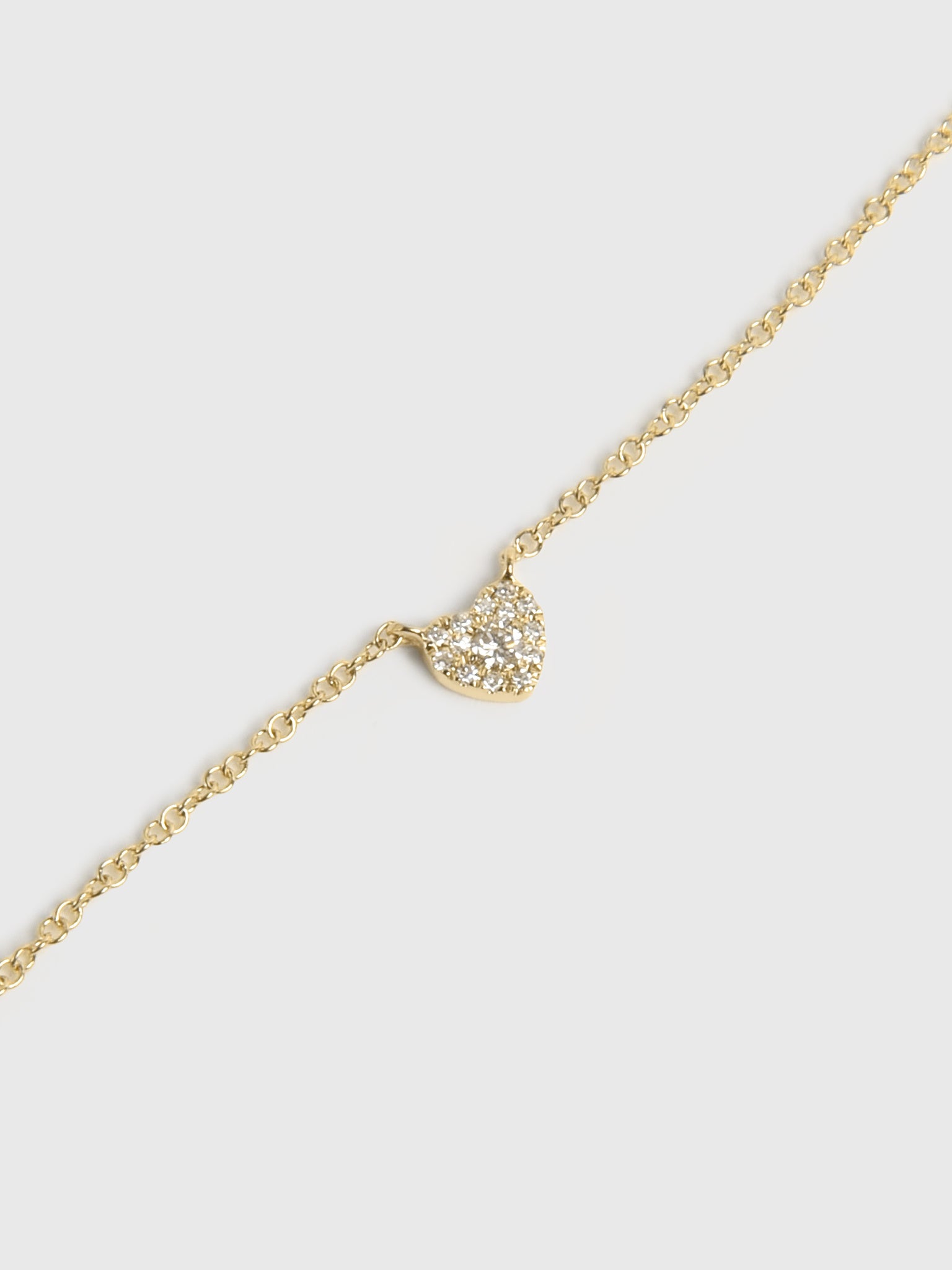 DIAMOND HEART NECKLACExGOLD-alt1