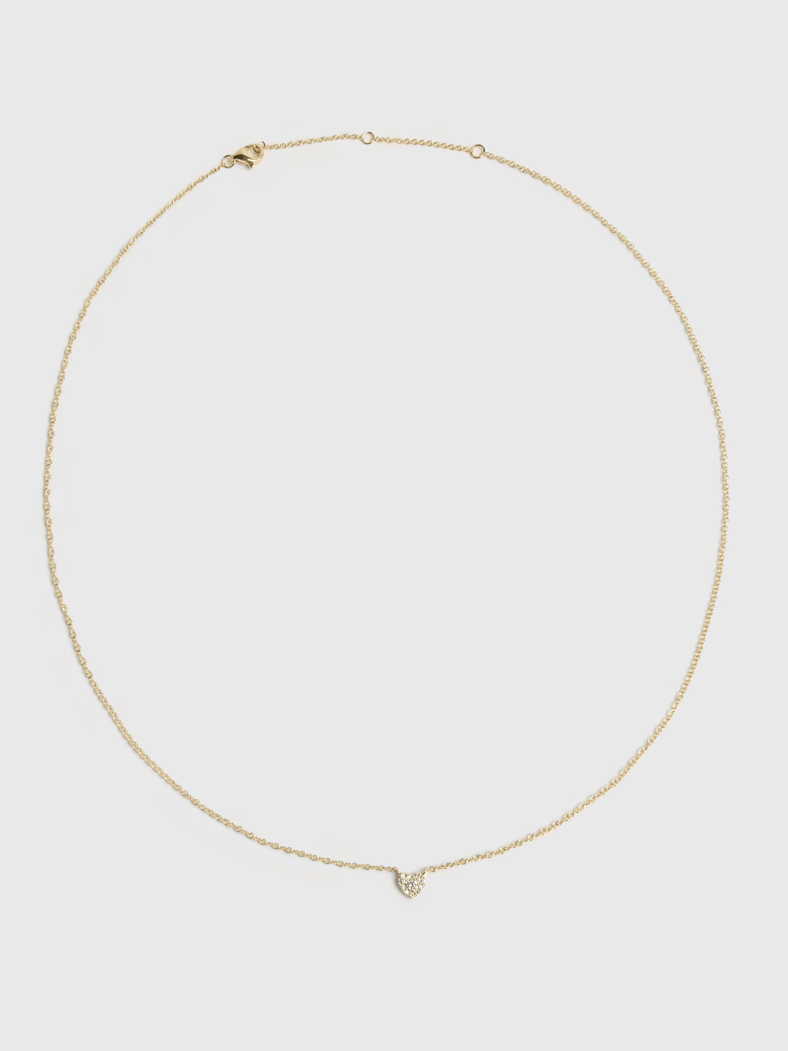 Francie B. Diamond Heart Necklace - Saint Bernard