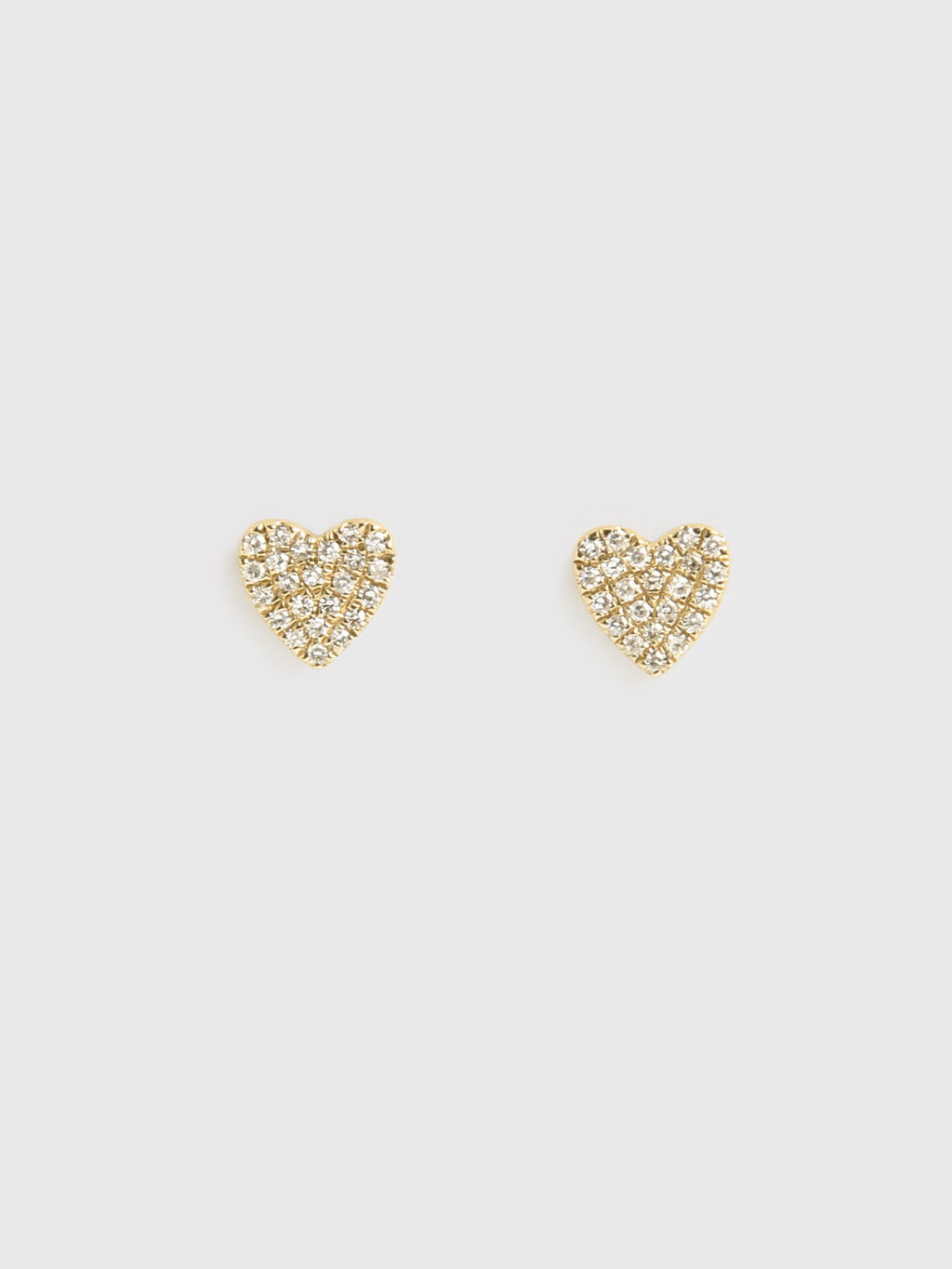 Francie B. Diamond Heart Stud Earrings - Saint Bernard