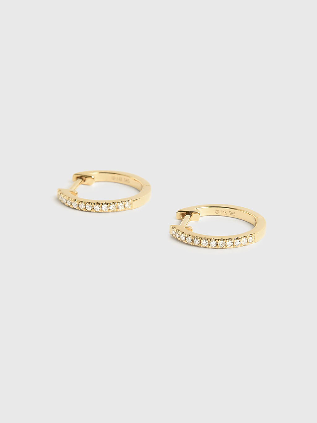 Francie B. Diamond Hoop Earrings - Saint Bernard