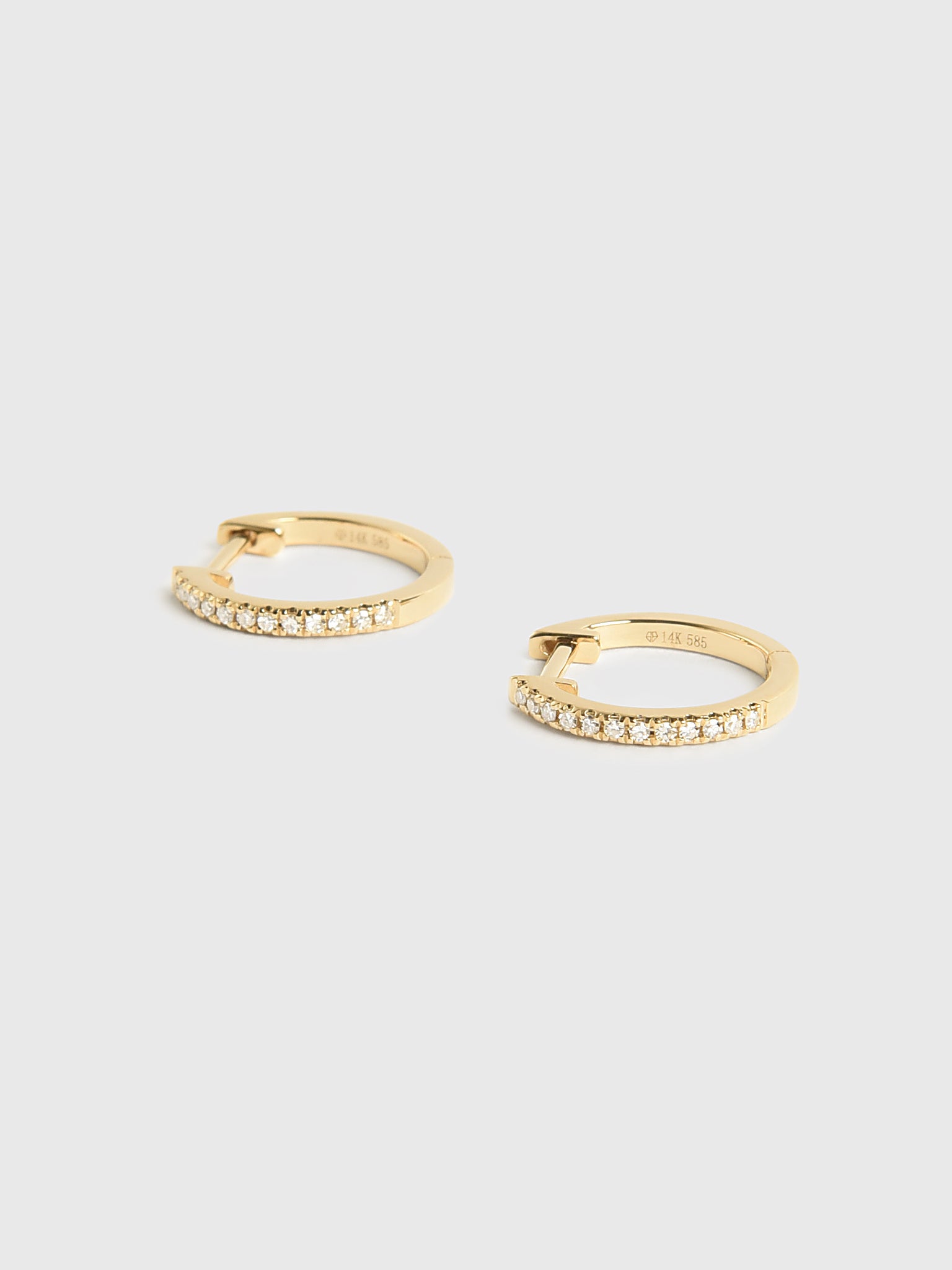 Francie B. Diamond Hoop Earrings - Saint Bernard