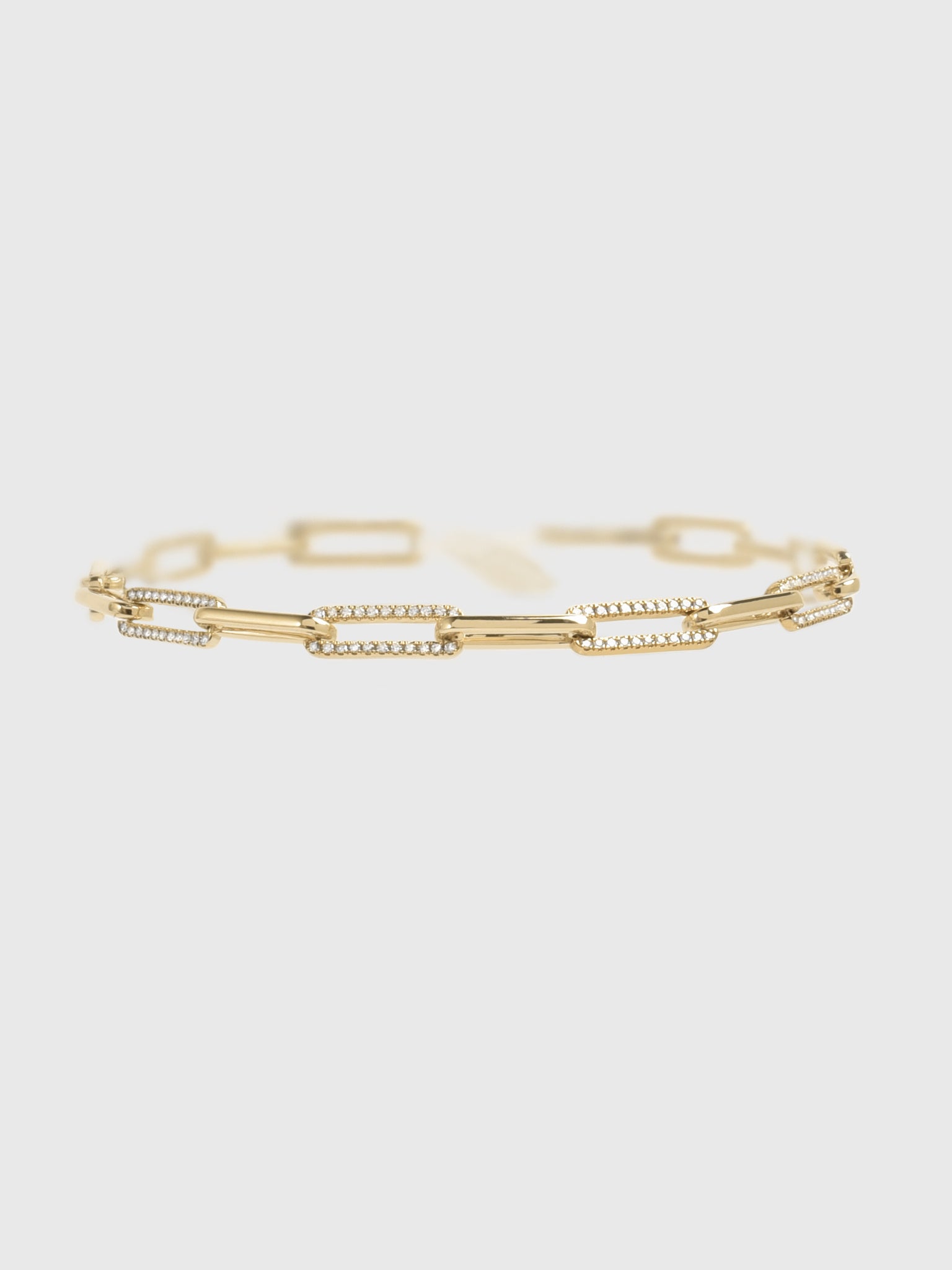 DIAMOND LINK BRACELETxGOLD-alt2