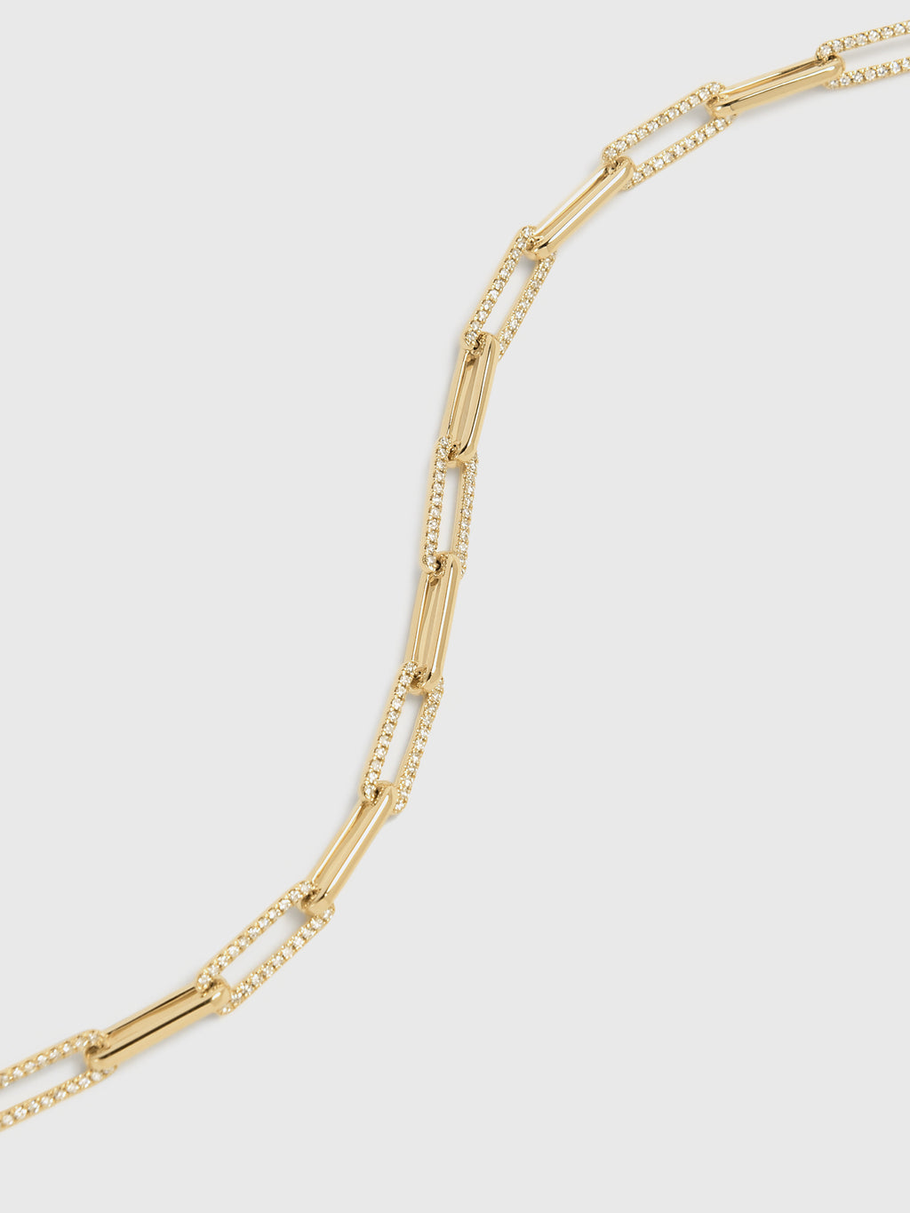 DIAMOND LINK BRACELETxGOLD-alt1