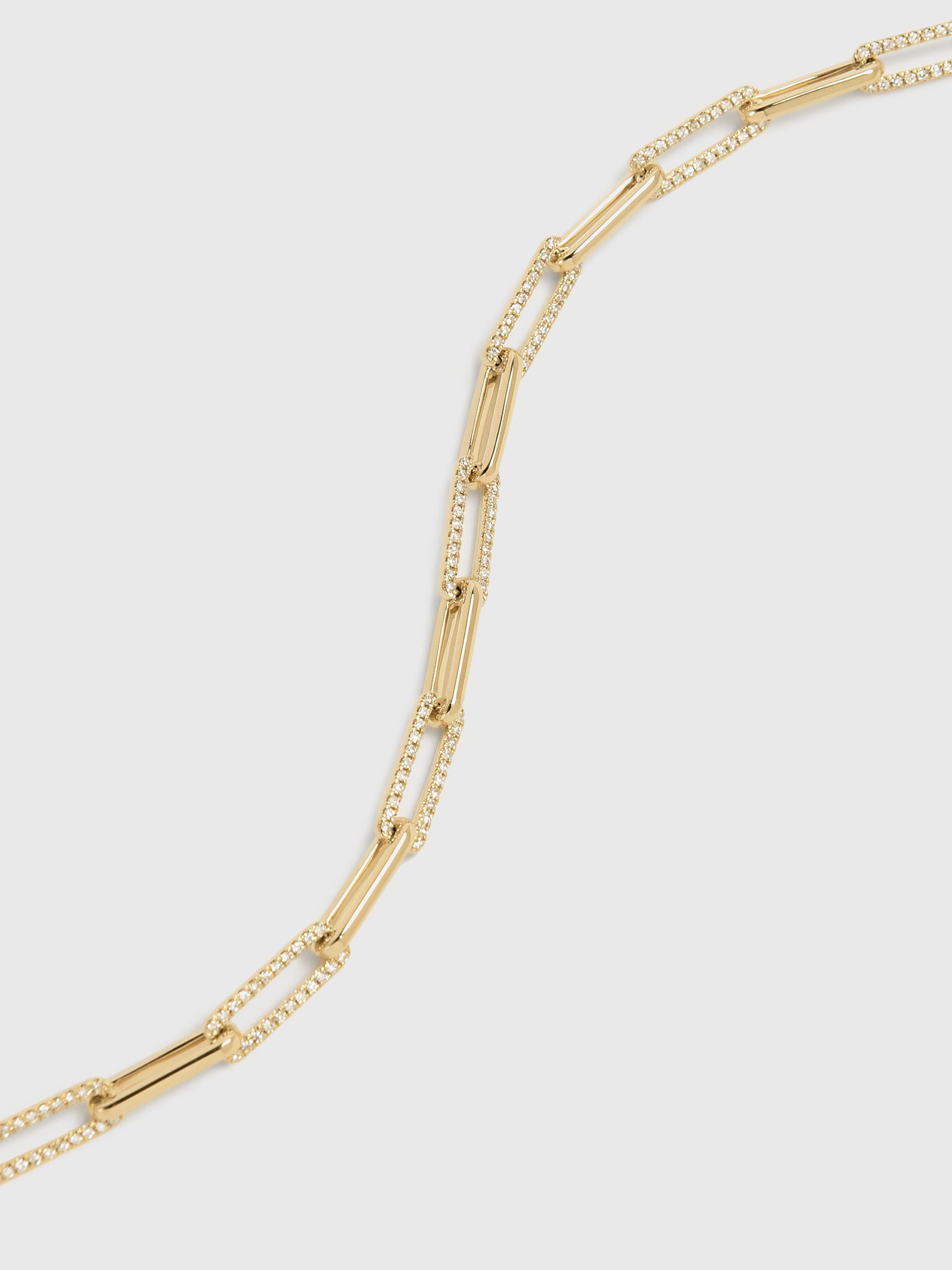 DIAMOND LINK BRACELETxGOLD-alt1
