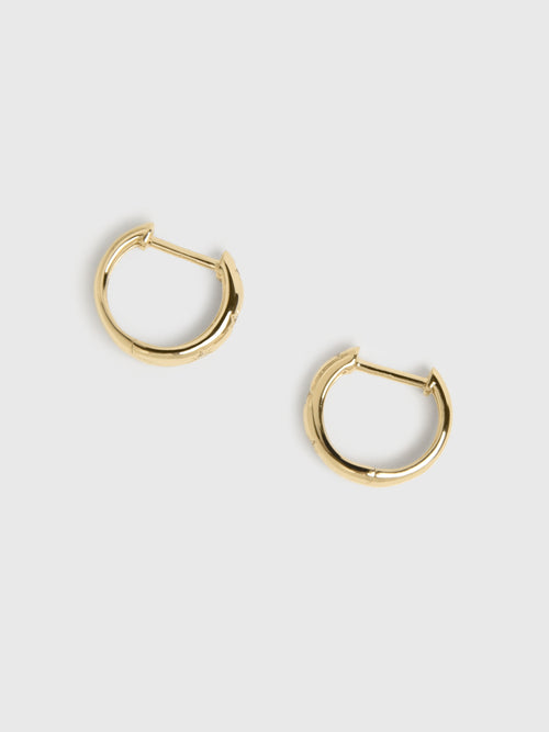 Francie B. Diamond Star Huggie Earrings