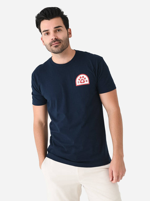 Saint Bernard Men's Dog Paw Tee - Saint Bernard