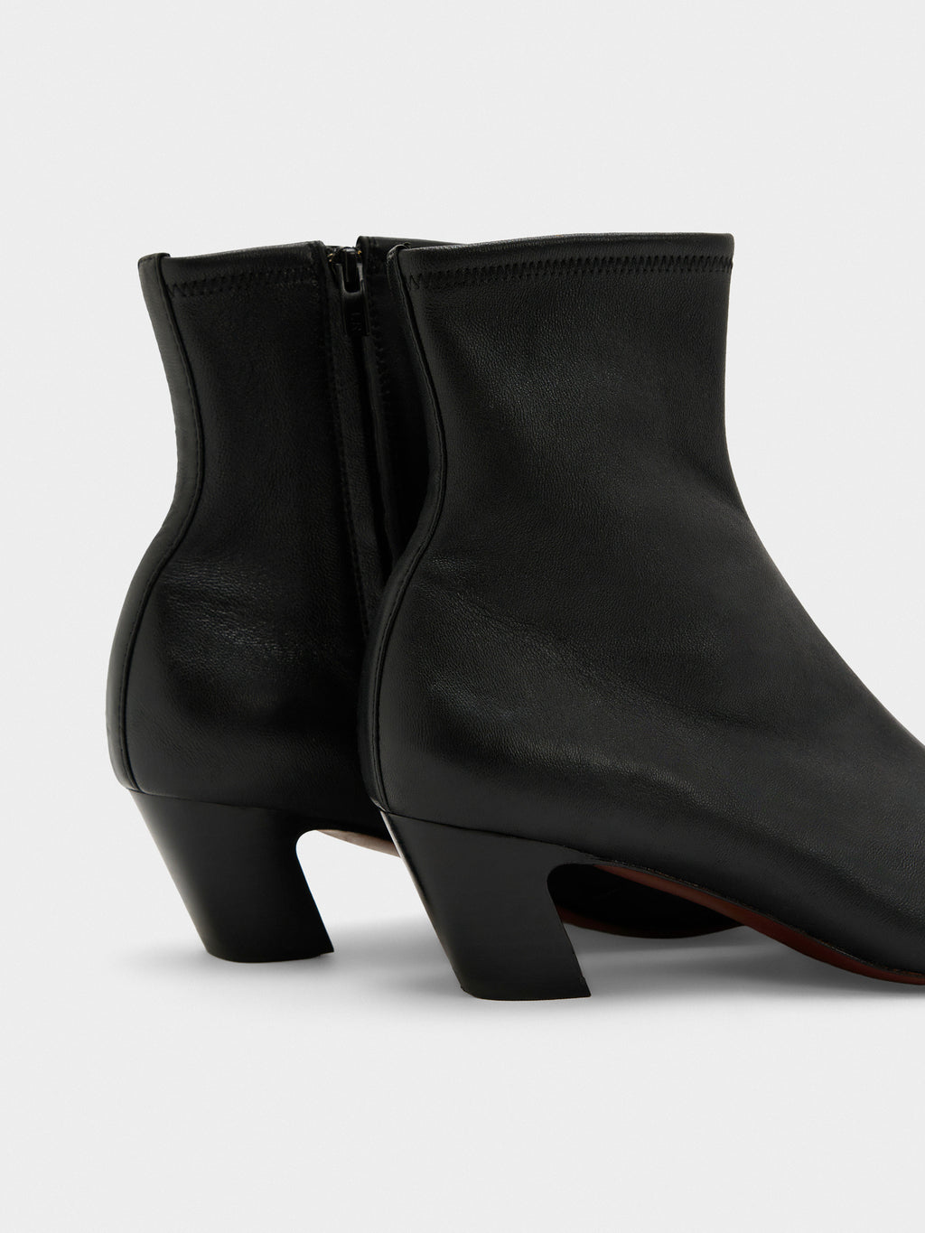 Loeffler Randall Women's Doria Kicked Heel Leather Ankle Boot - Saint Bernard