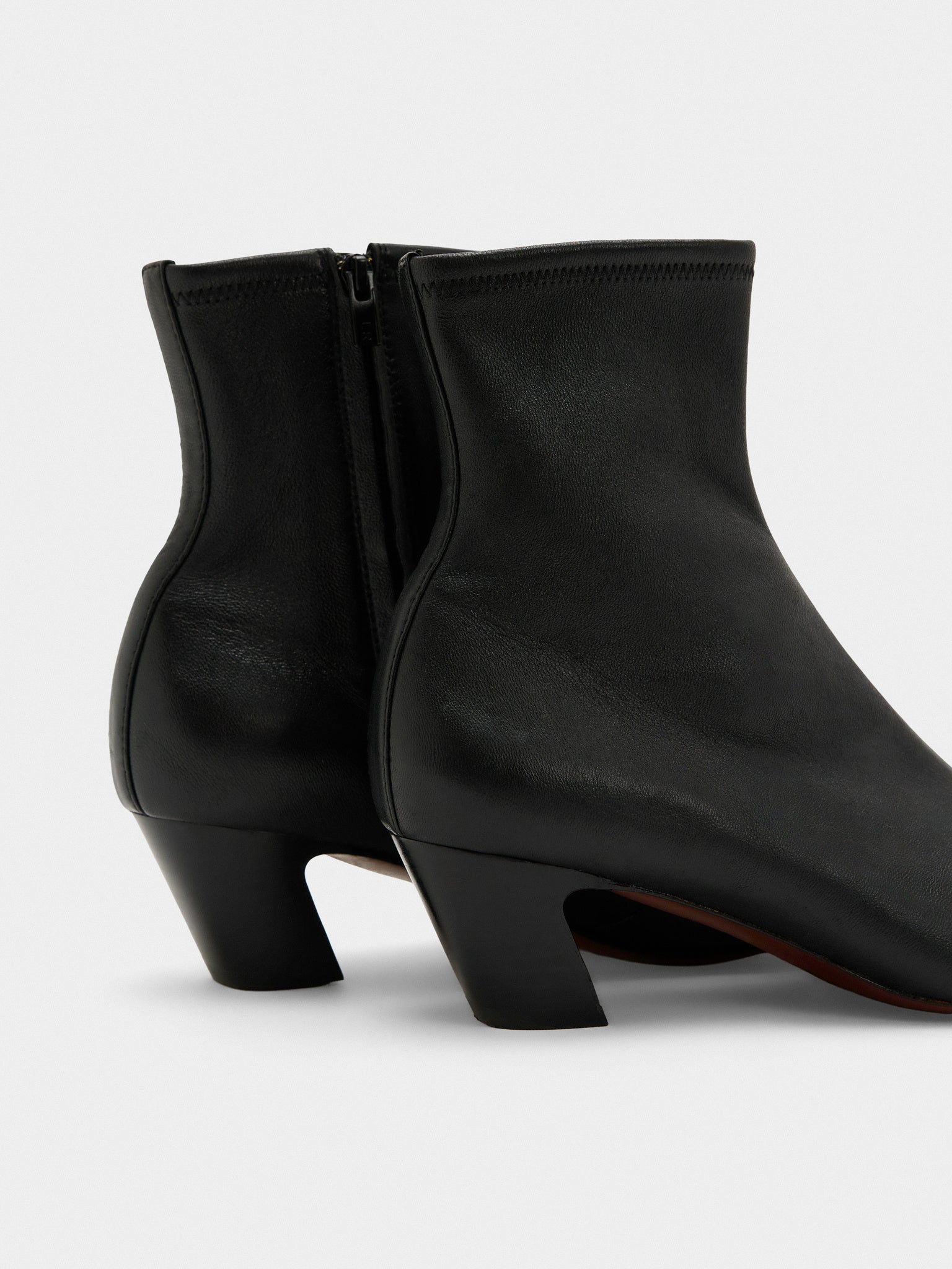 Loeffler Randall Women's Doria Kicked Heel Leather Ankle Boot - Saint Bernard