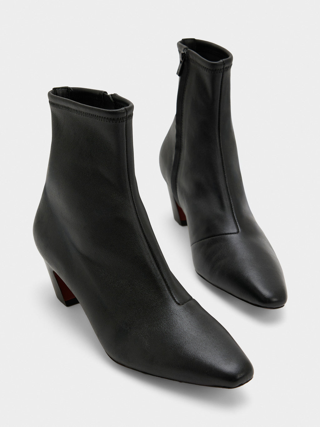 Loeffler Randall Women's Doria Kicked Heel Leather Ankle Boot - Saint Bernard