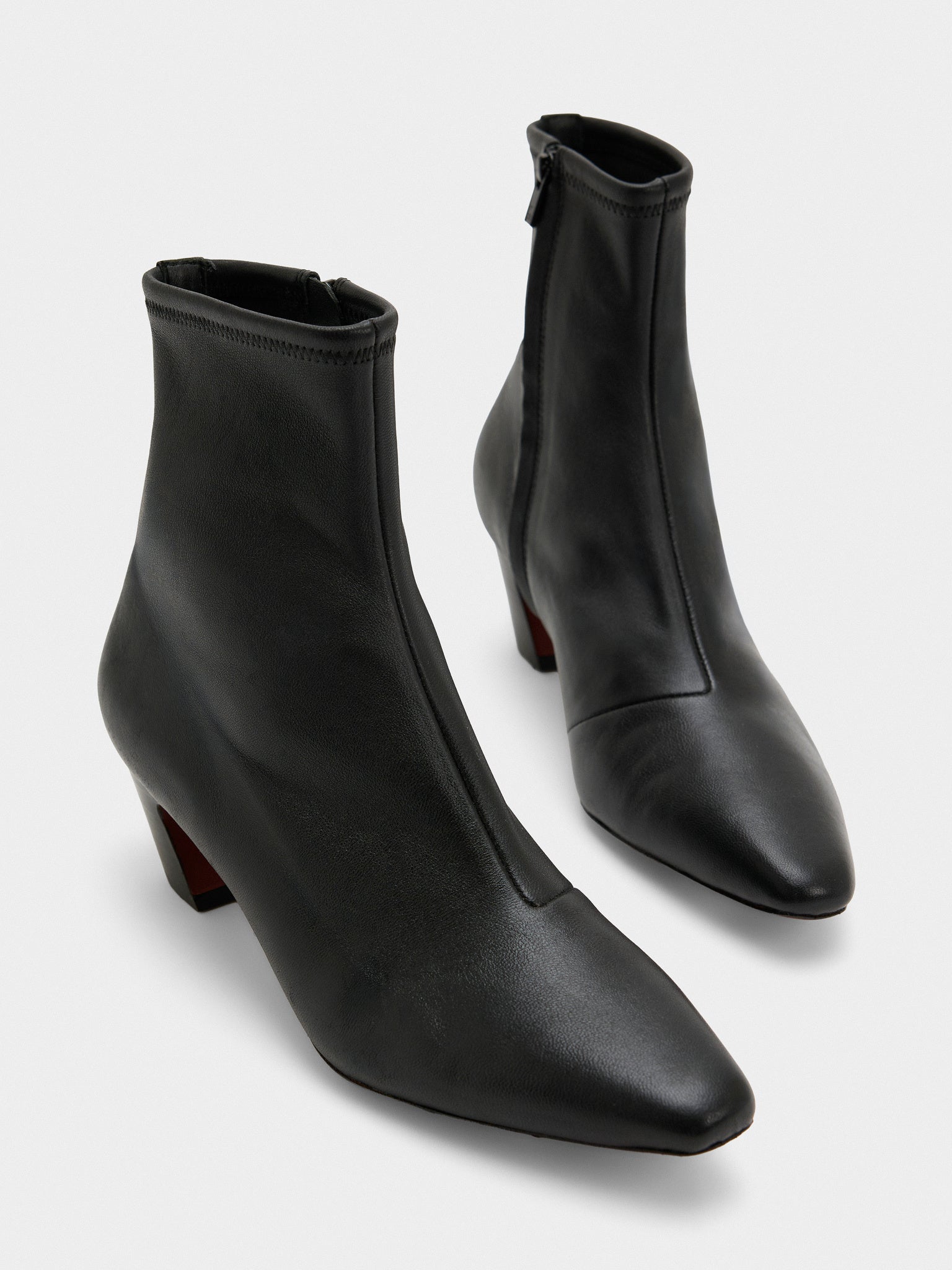 Loeffler Randall Women's Doria Kicked Heel Leather Ankle Boot - Saint Bernard