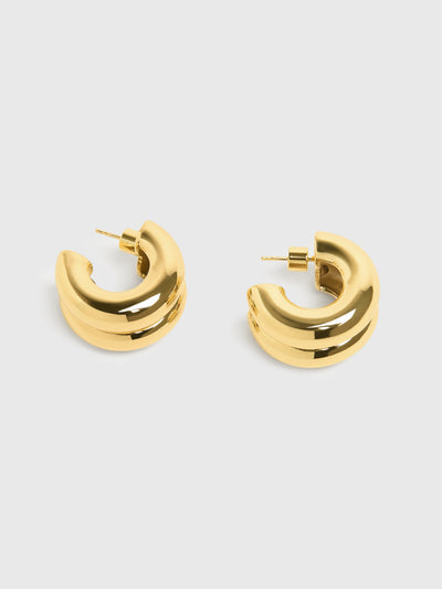 Martha Calvo Double Hoop Earrings - Saint Bernard