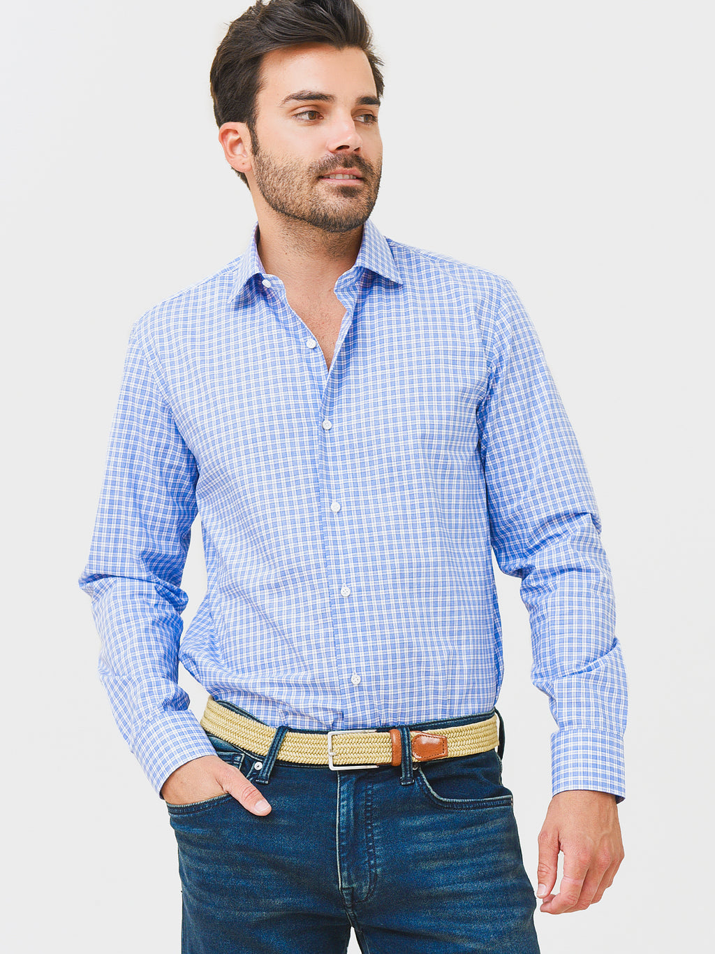 Maria Santangelo Men's Downing Button-Down Shirt - Saint Bernard