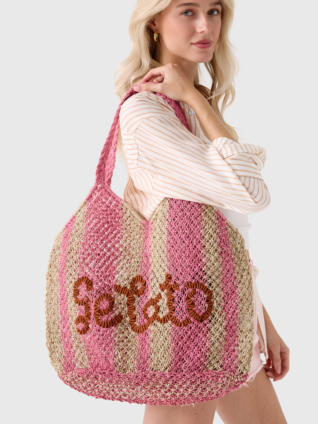 The Jacksons Drew Stripe Tote - Saint Bernard