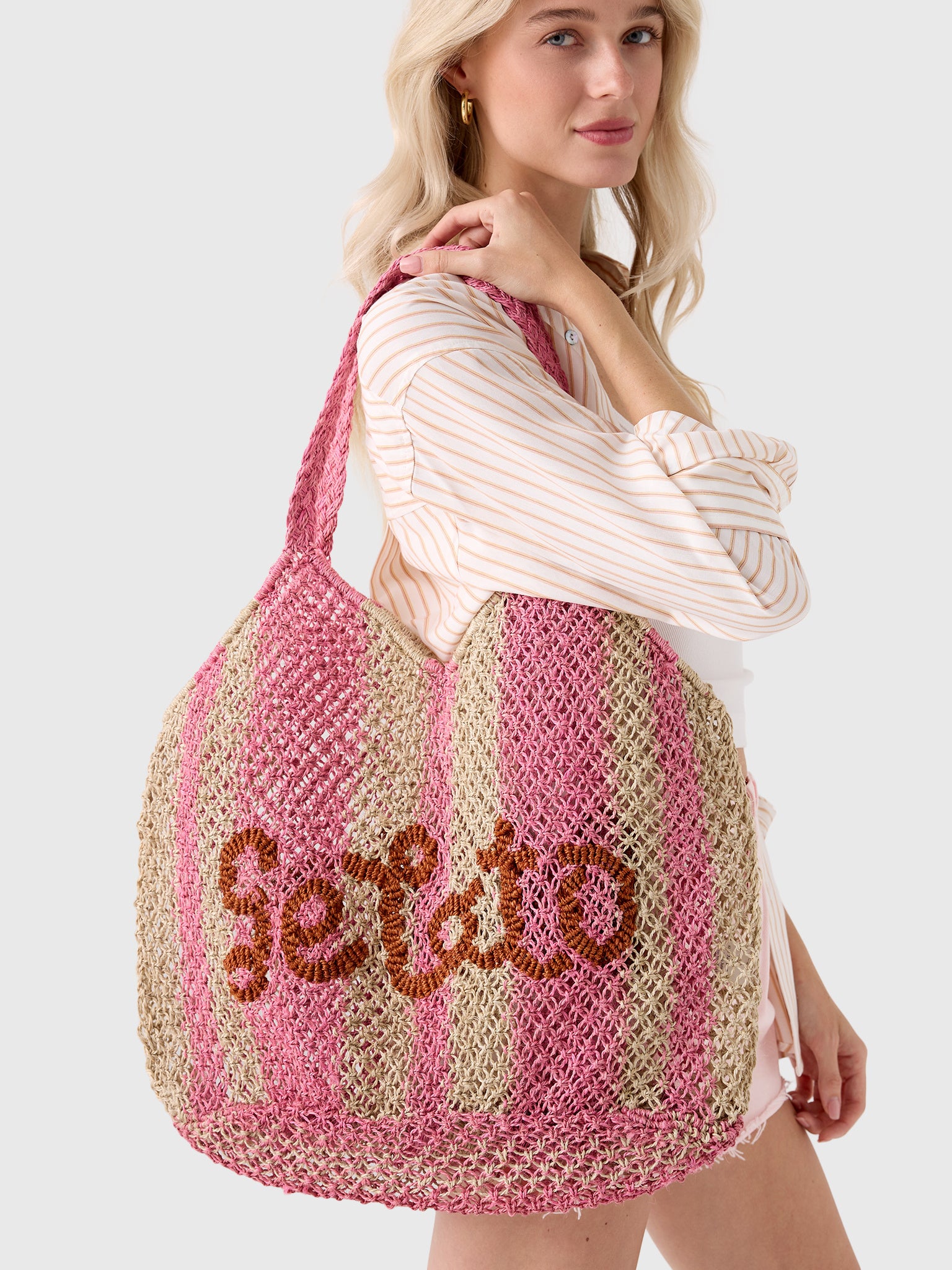 The Jacksons Drew Stripe Tote - Saint Bernard