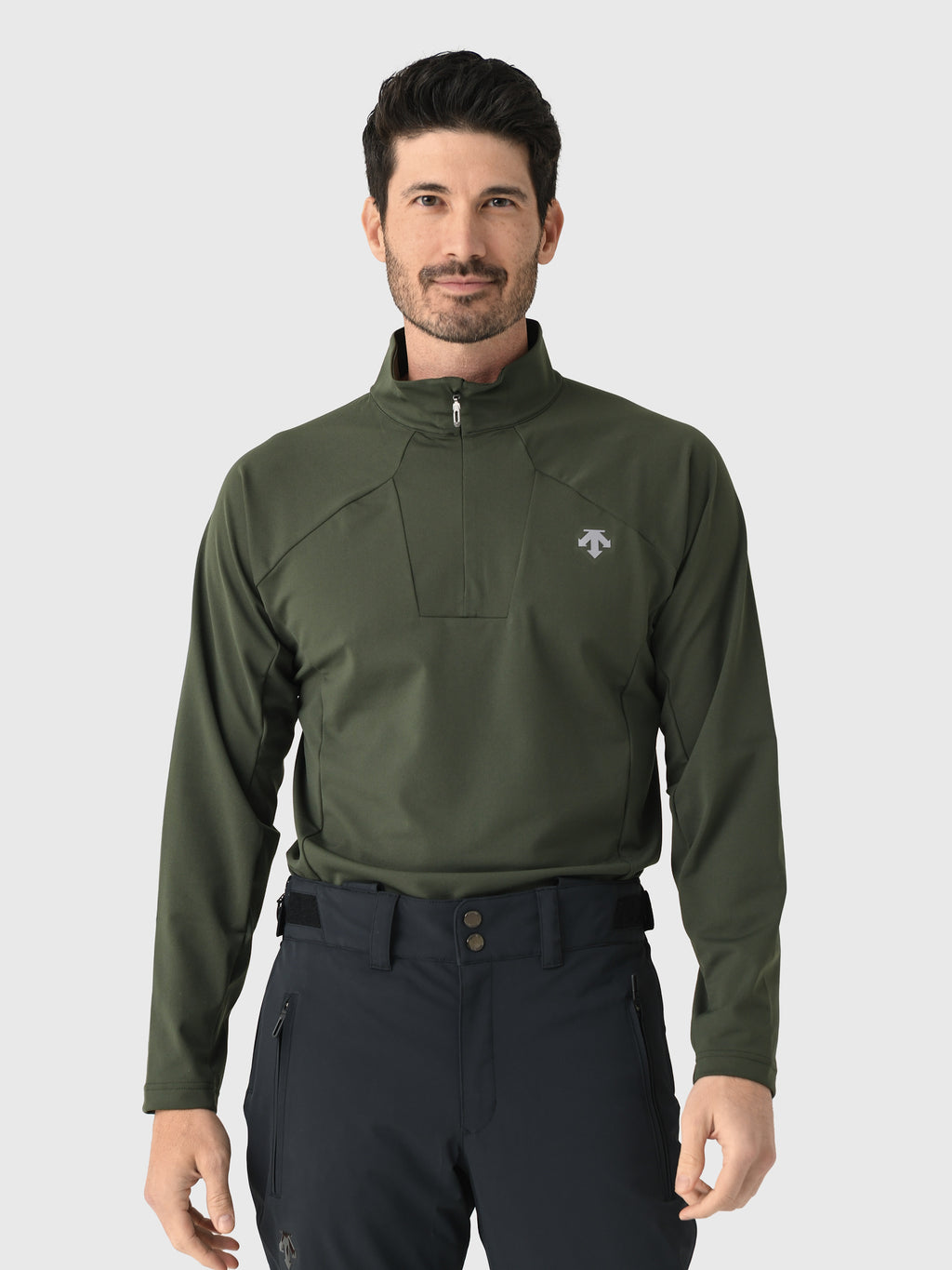Descente Men's Classic T-Neck Base Layer Top - Saint Bernard