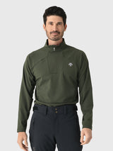 Descente Men's Classic T-Neck Base Layer Top - Saint Bernard
