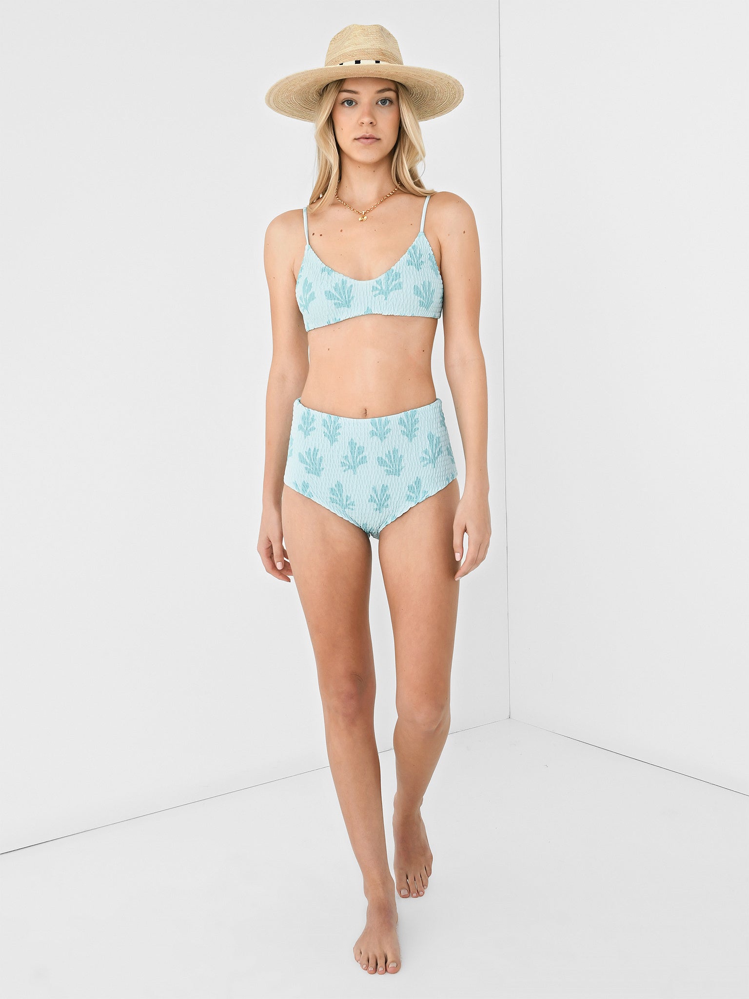 Citrine Women's Dakota Smocked Bikini Bottom - Saint Bernard