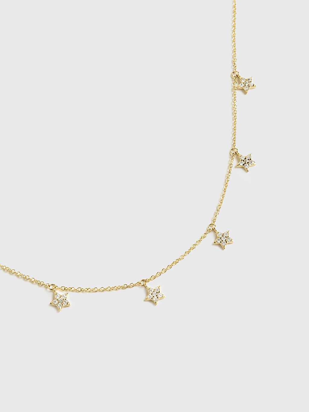 S. Bell Diamond Star Station Necklace - Saint Bernard