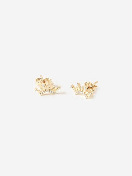 Adina Reyter Women's Pavé Crown Earrings