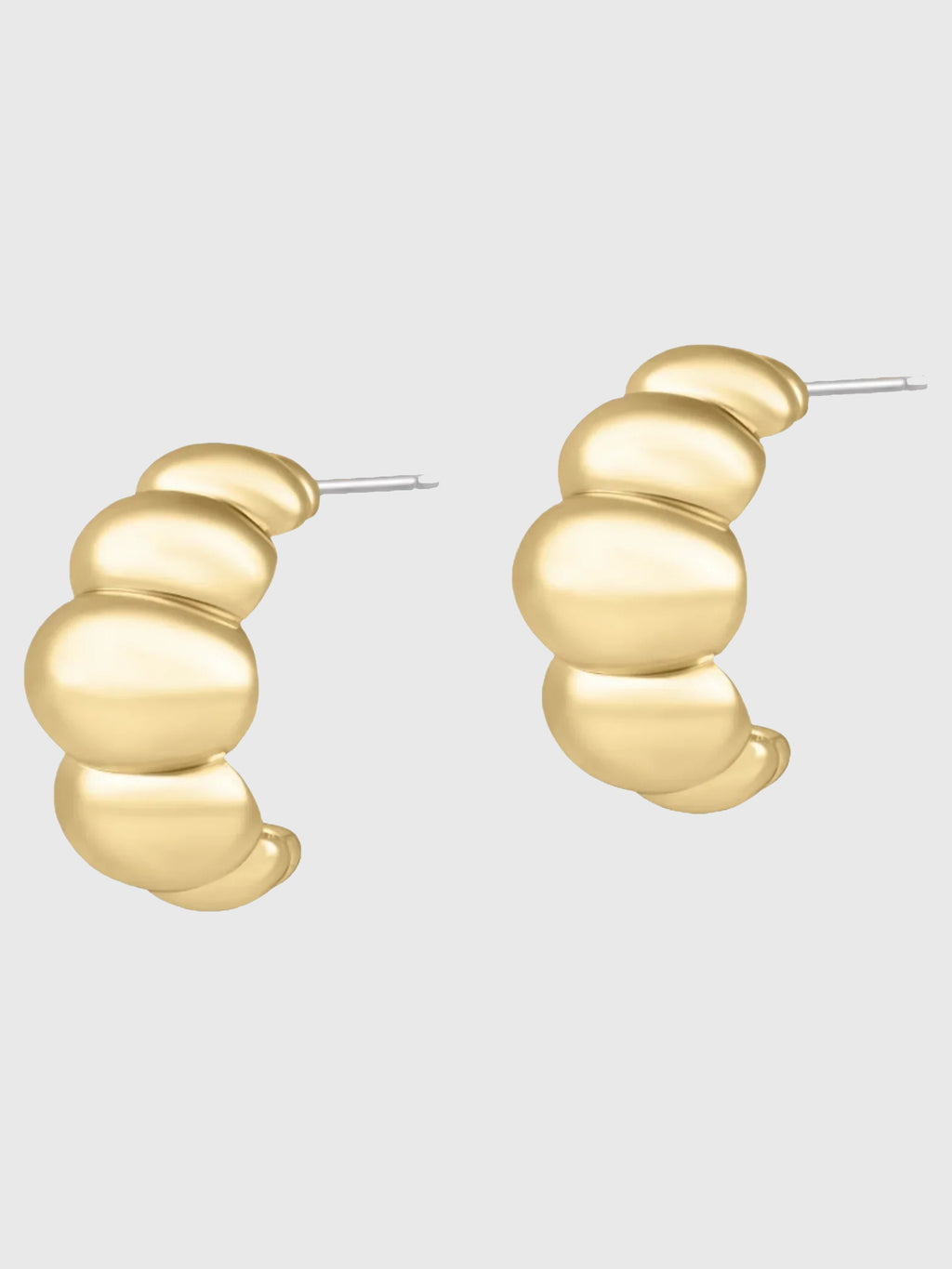 Electric Picks Puff Earrings - Saint Bernard