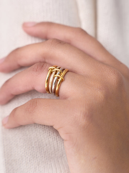 Electric Picks Heiress Two Tone Ring