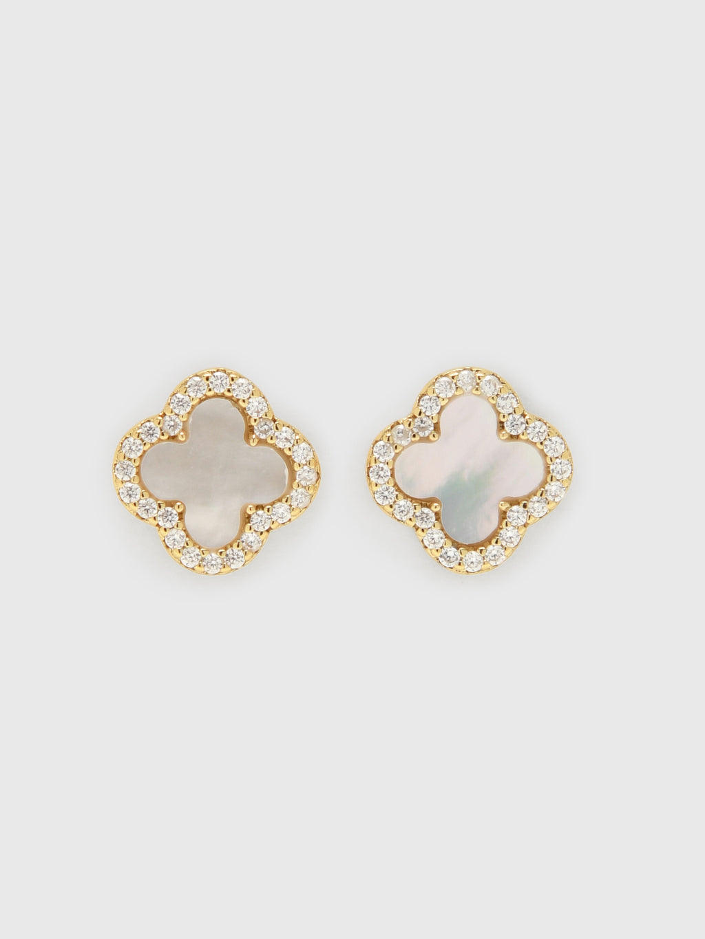 Electric Picks White Icon Stud Earrings - Saint Bernard