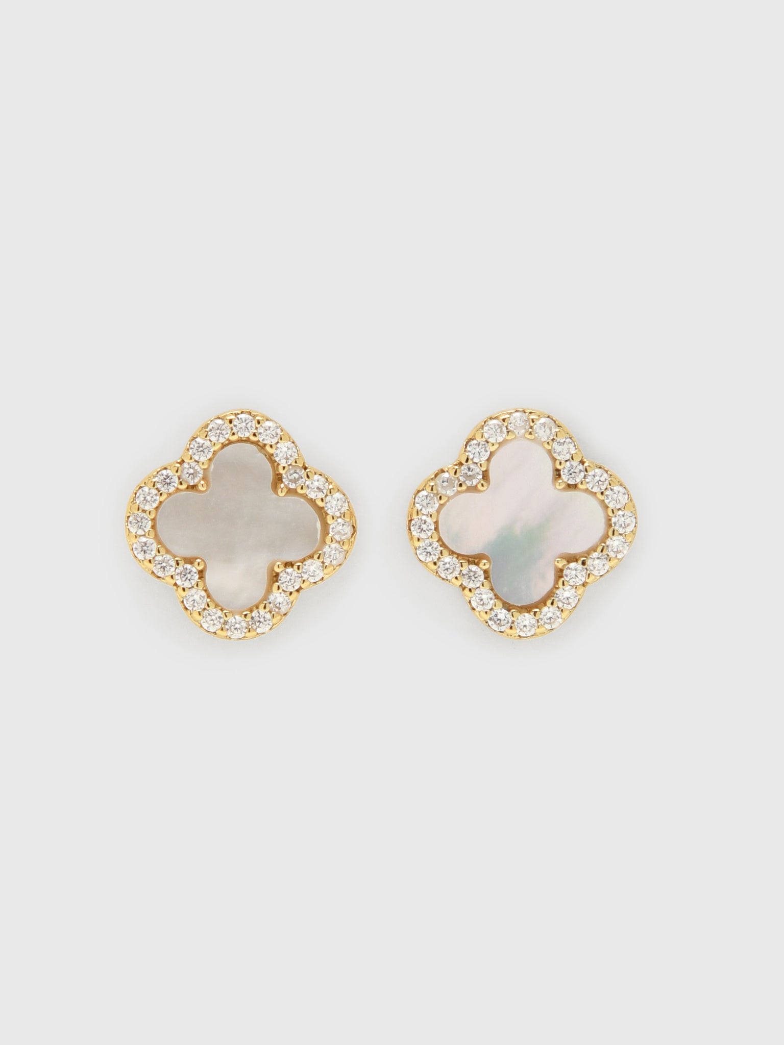Electric Picks White Icon Stud Earrings - Saint Bernard
