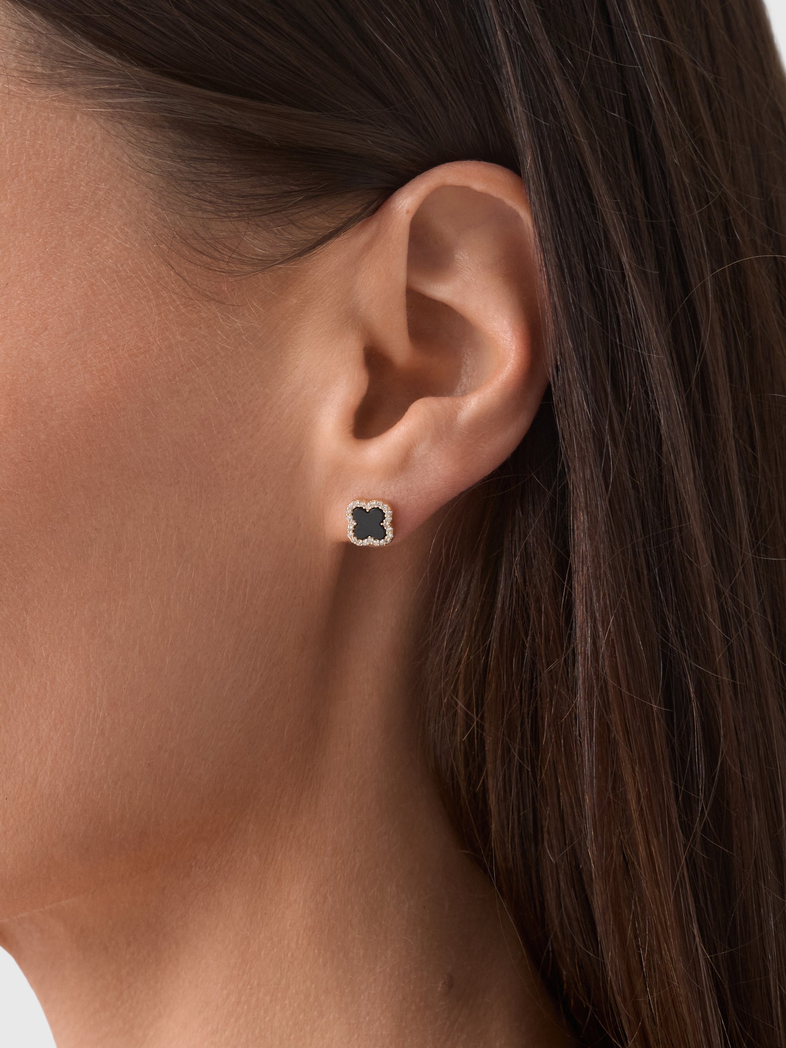 Electric Picks Black Icon Stud Earrings - Saint Bernard
