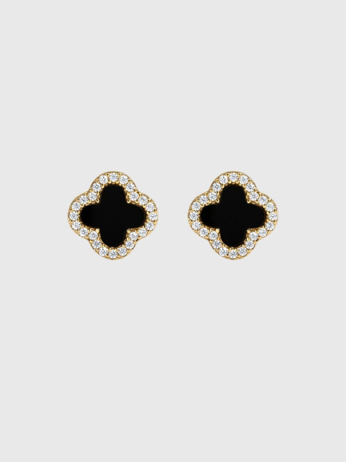 Electric Picks Black Icon Stud Earrings