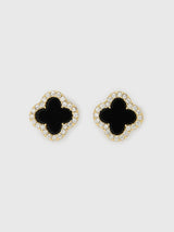 Electric Picks Black Icon Stud Earrings - Saint Bernard