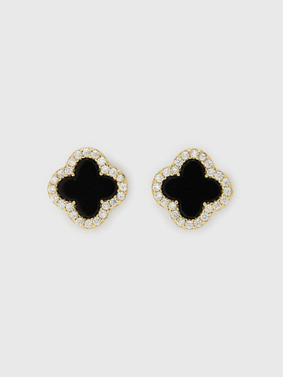 Electric Picks Black Icon Stud Earrings - Saint Bernard