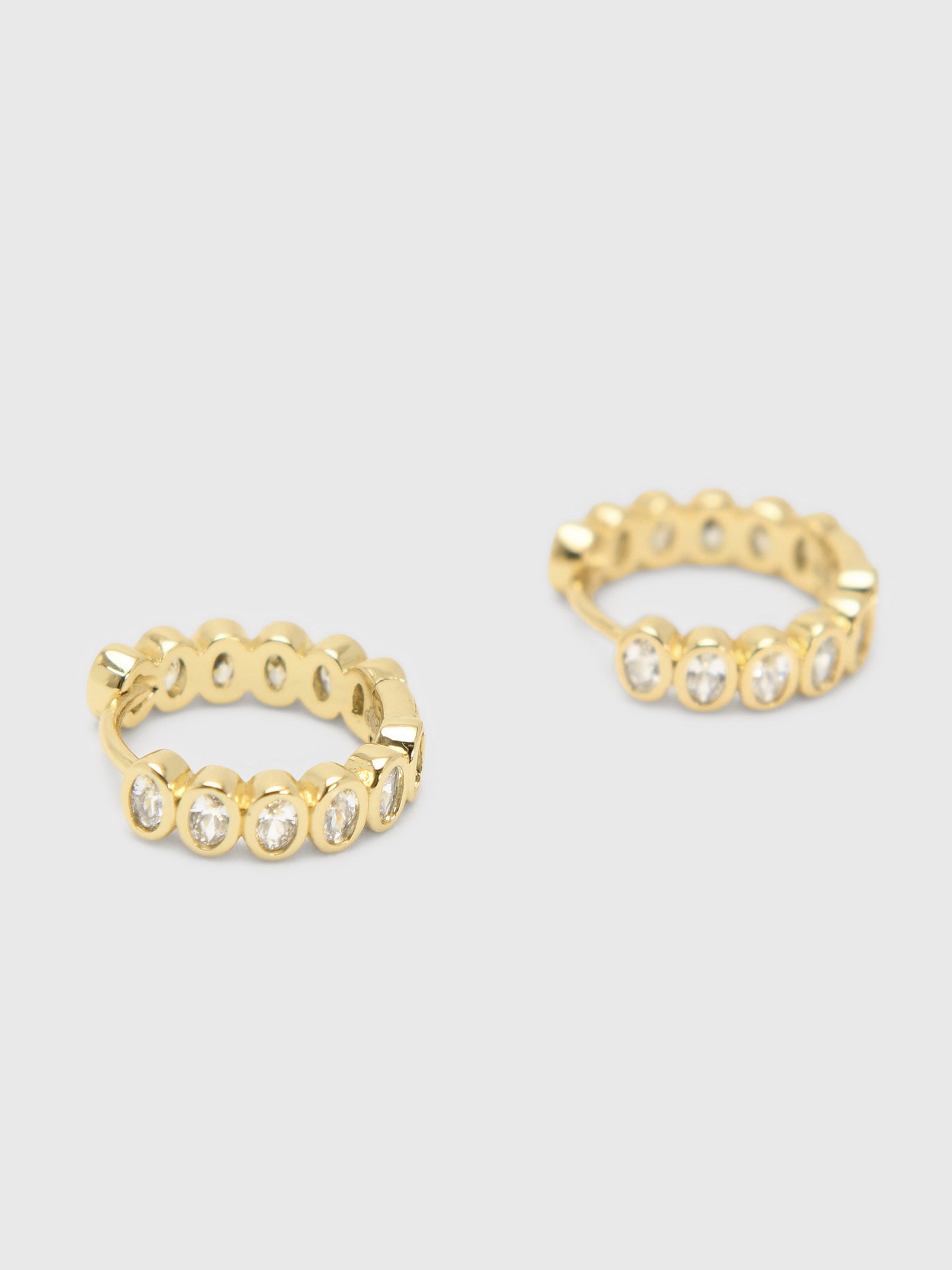 Electric Picks Champagne Hoop Earrings - Saint Bernard