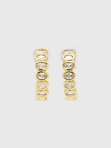 Electric Picks Champagne Hoop Earrings - Saint Bernard