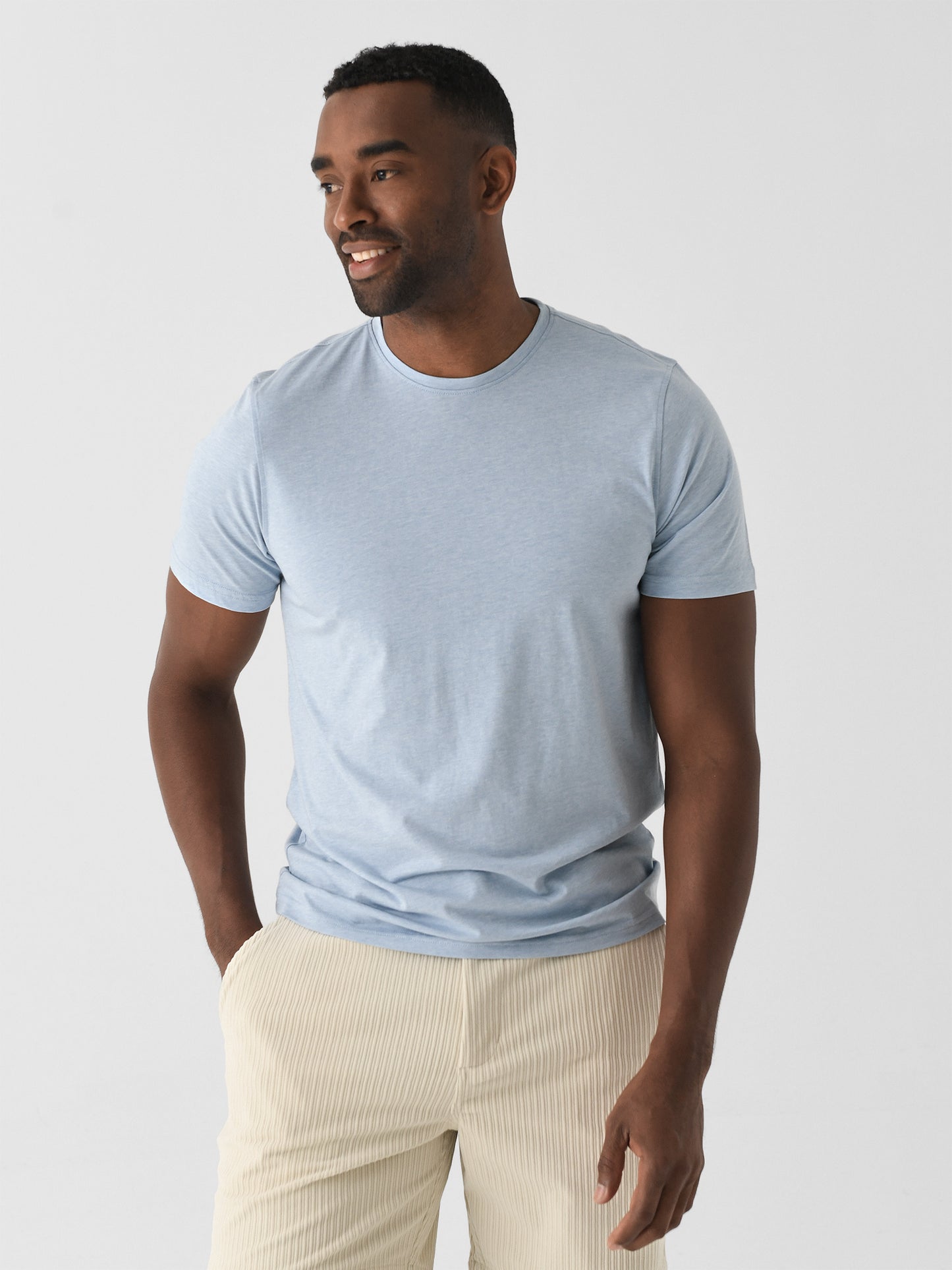 Orchard + Broome Men's Broome Heather Cotton Tee - Saint Bernard