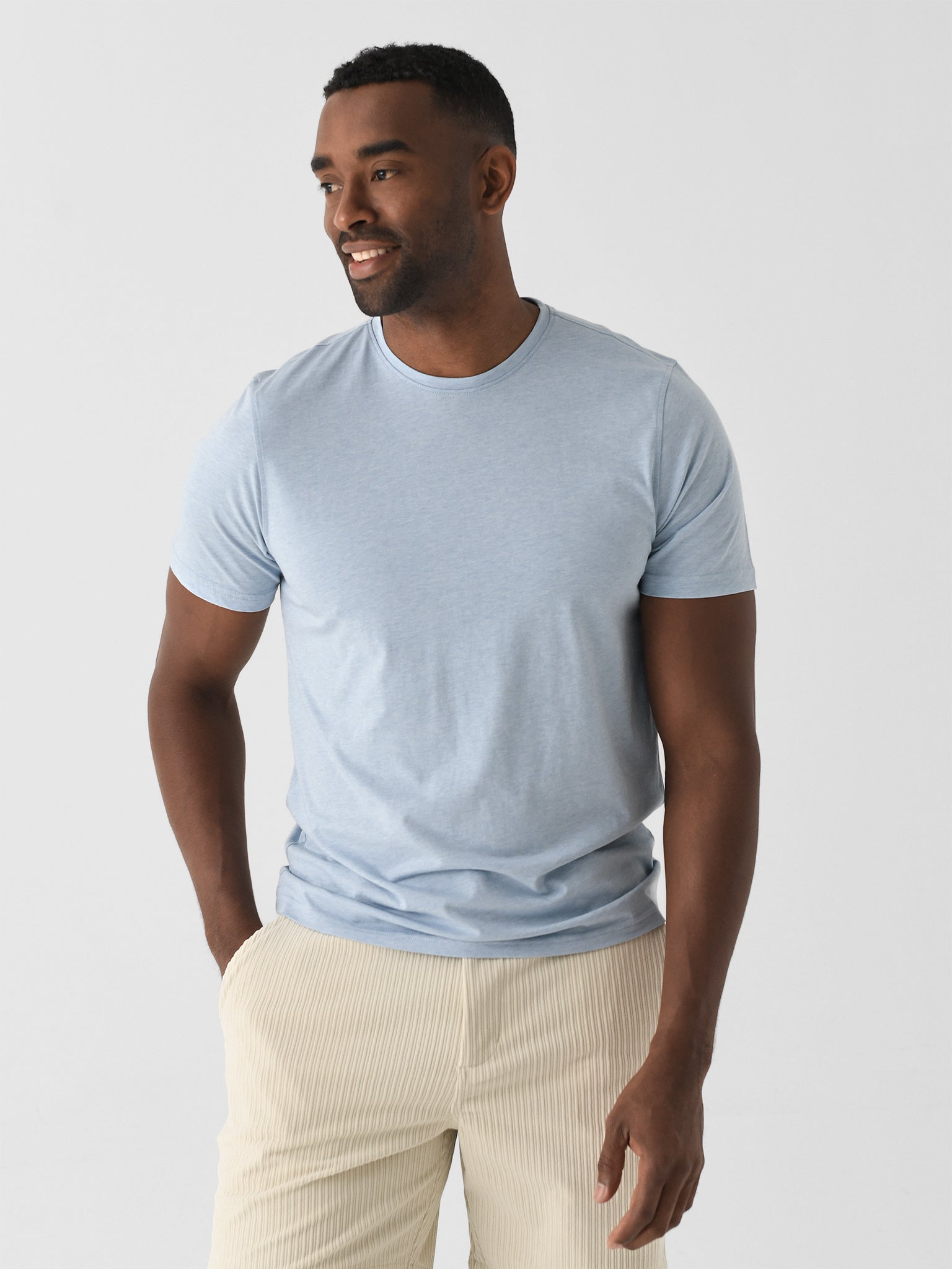 Orchard + Broome Men's Broome Heather Cotton Tee - Saint Bernard