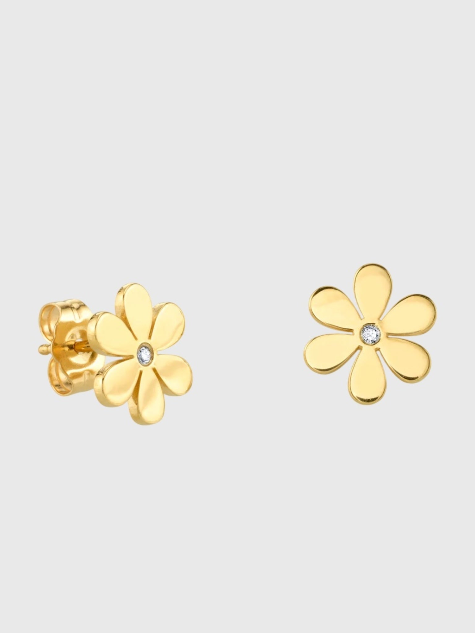 Sydney Evan Diamond Daisy Stud Earrings - Saint Bernard