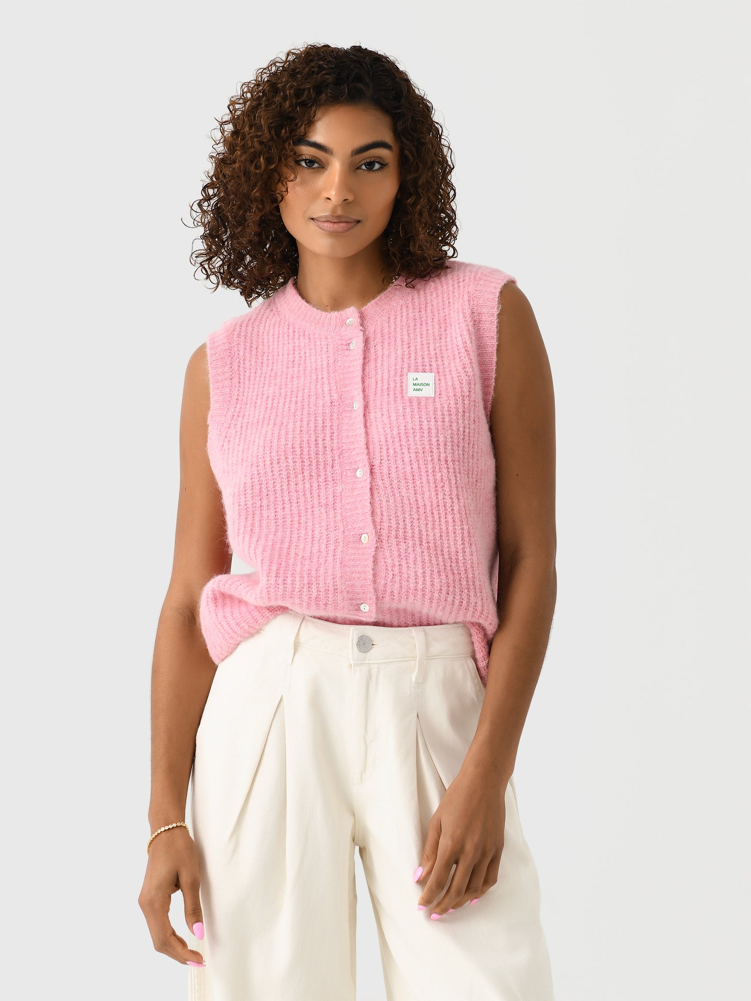 American Vintage Women's East Sleeveless Cardigan - Saint Bernard