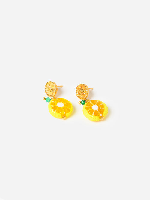 10 Deco Art Women's Lemon Earrings