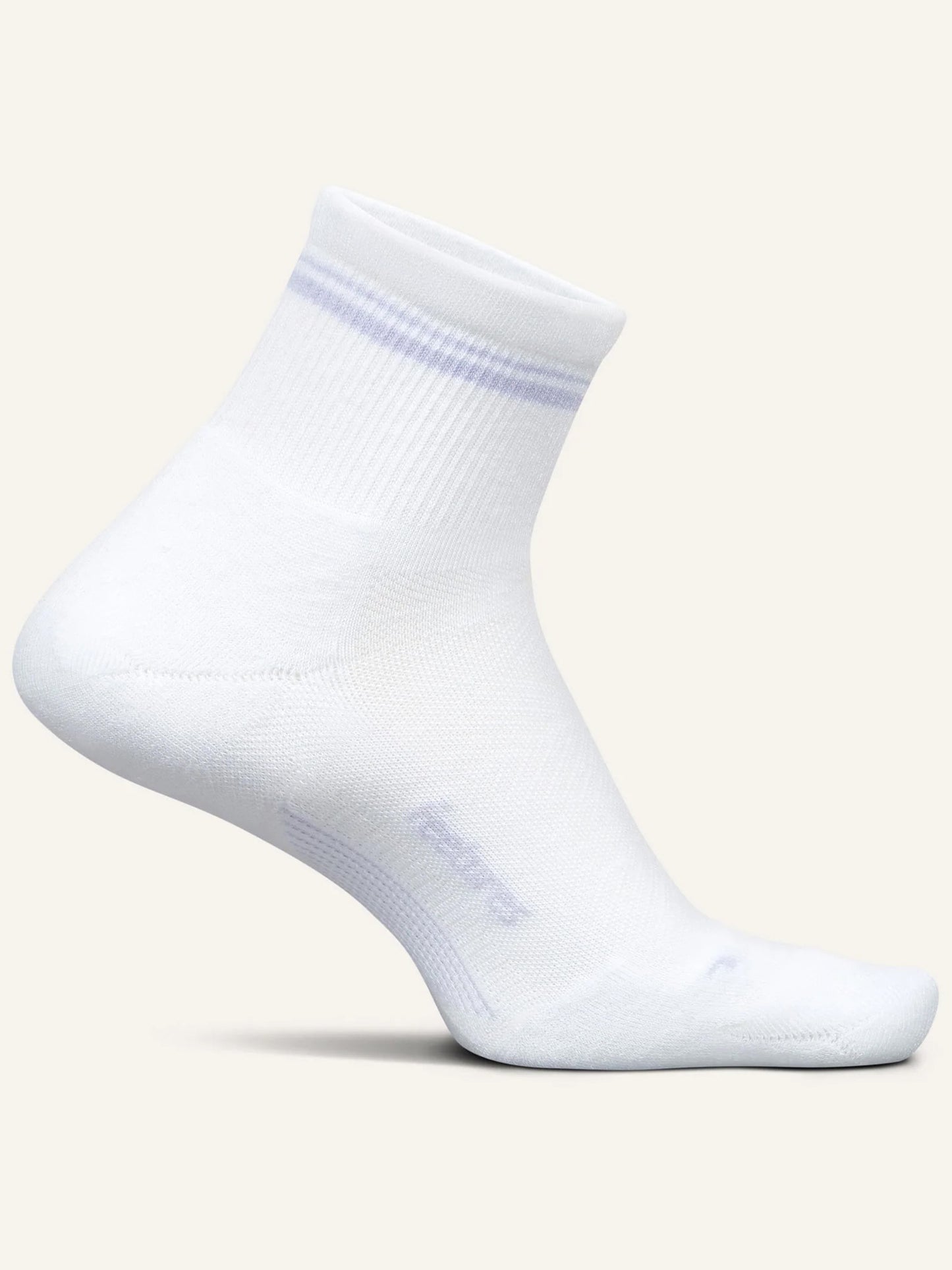 Feetures Elite Max Cushion Quarter Limited Edition Stripe Socks - Saint Bernard