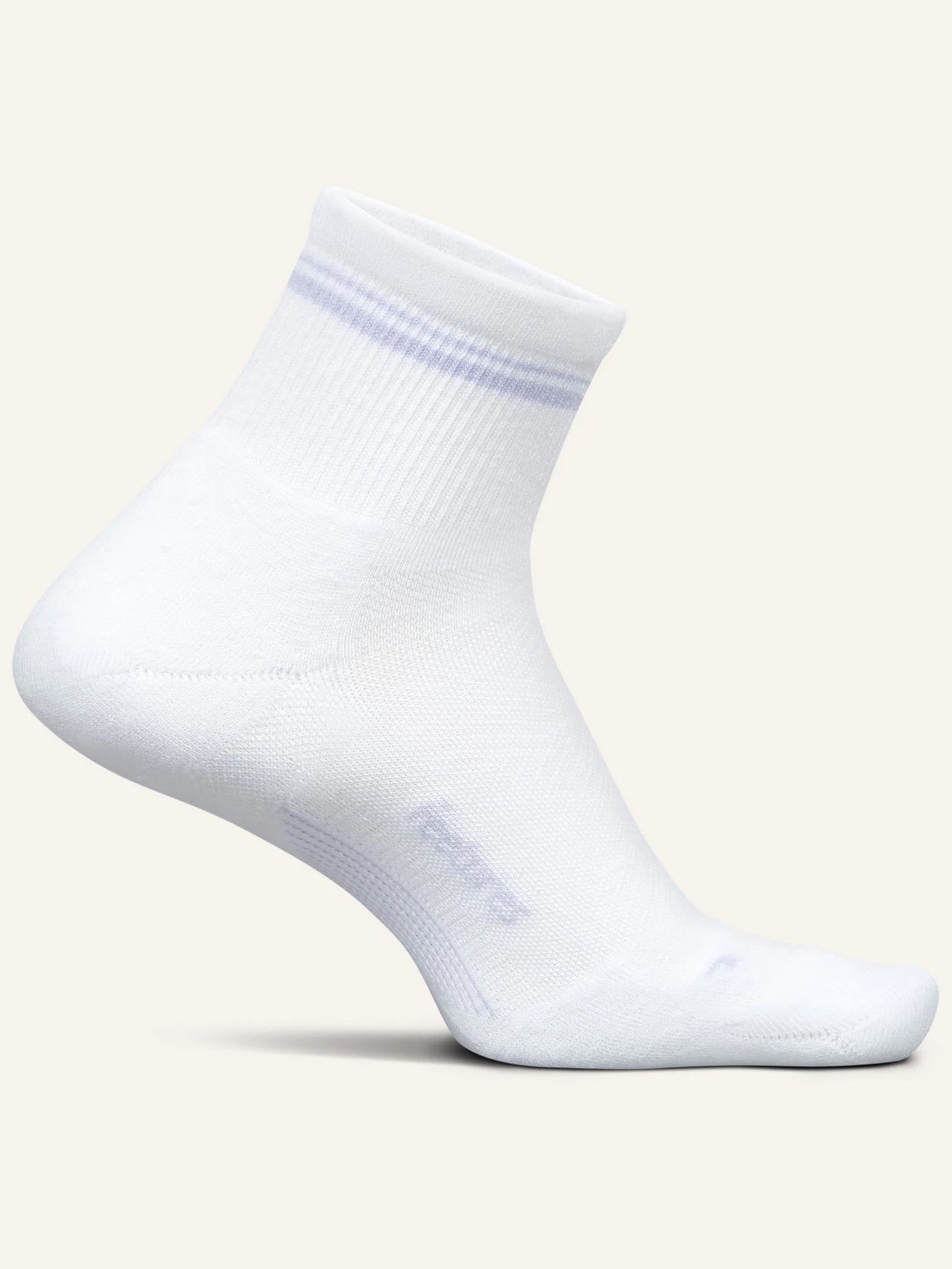 Feetures Elite Max Cushion Quarter Limited Edition Stripe Socks - Saint Bernard