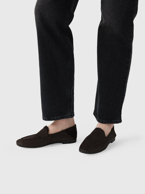 Black Suede Studio Women's Echo Loafer