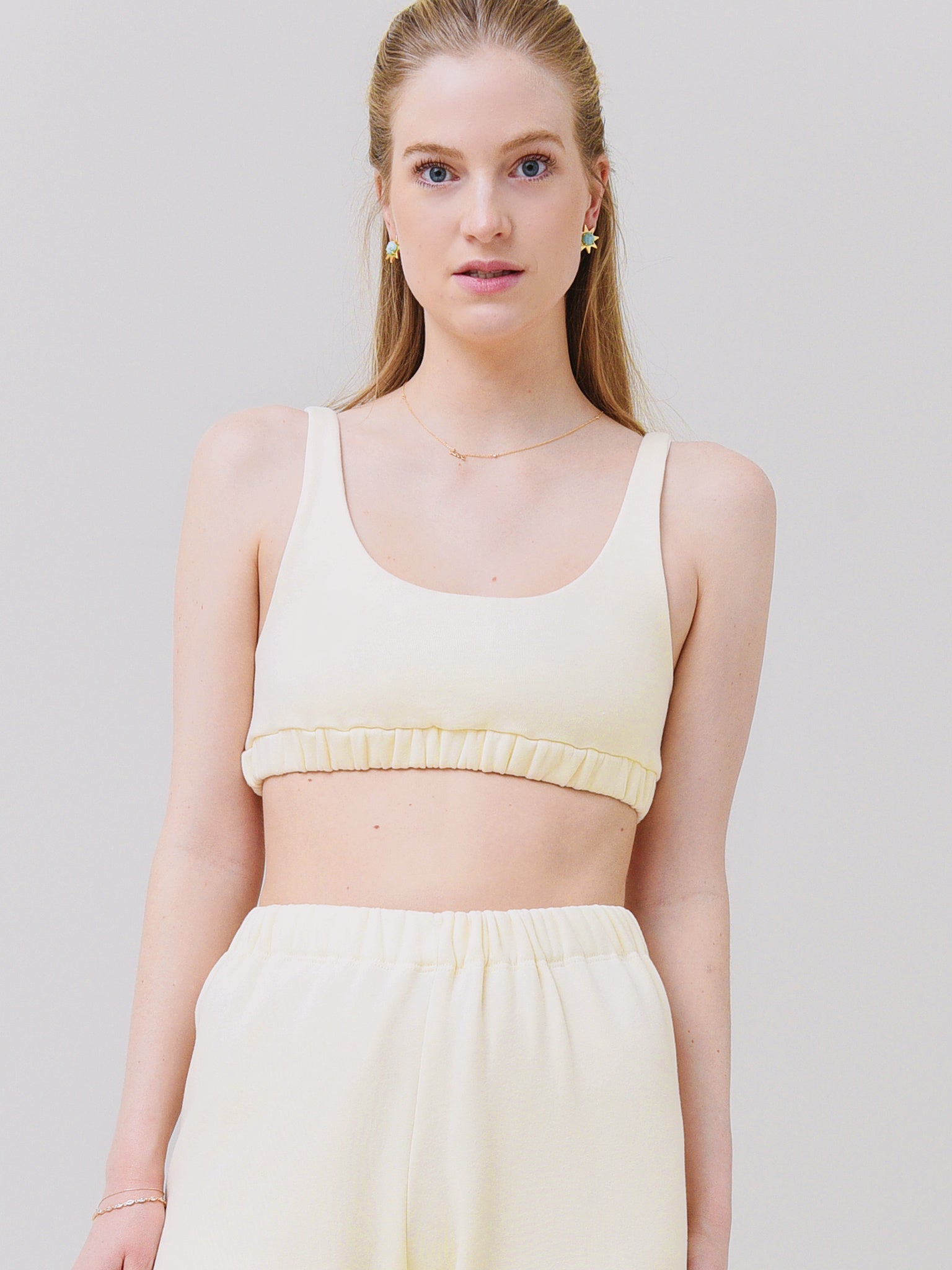 DONNI. Women's Eco-Fleece Sporty Bra - Saint Bernard