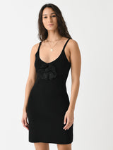 Eenk Women's Yetti Flower Corsage Knit Dress - Saint Bernard